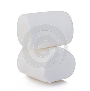 Marshmallows isolated on a white background