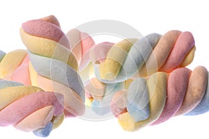 Marshmellows Macro Isolated