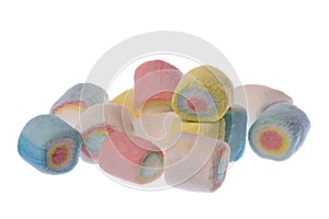 Marshmellows Macro Isolated