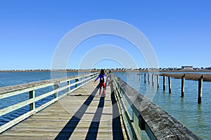 The Marshwalk - Wooden Boardwalk, South Carolina photo