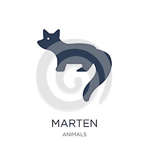 Marten icon. Trendy flat vector Marten icon on white background