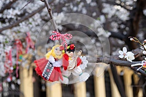 Martenitsa or Martisor - bulgarian and romanian tradition photo