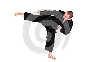 Martial art side kick