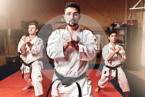 Martial arts fighters hone their skills