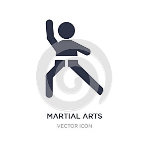 martial arts icon on white background. Simple element illustration from People concept