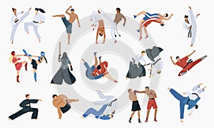 Martial Arts Icons Set