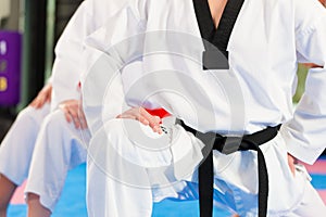 Martial Arts sport training in gym