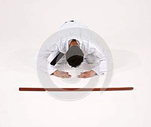 Martial Arts student bowing