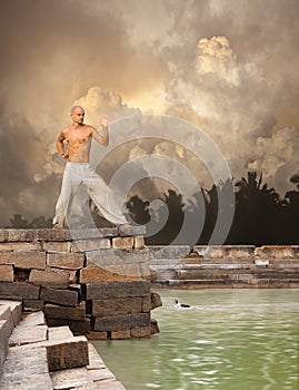 Martial Arts Tranquility Background photo