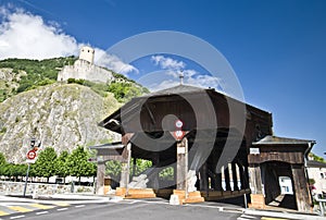 Martigny wooden bridge