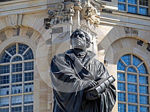 Martin Luther in front of the Frauenkirche