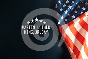 Martin Luther King Day Anniversary - American flag abstract background