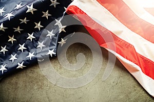 Martin Luther King Day Anniversary - American flag on abstract background