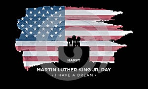 Martin Luther King Jr. Day Background. Vector Illustration photo