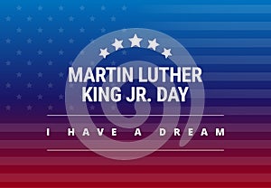 Martin Luther King Jr Day greeting card - I have a dream