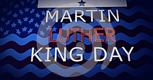 Martin Luther King Jr Day Memorial Day celebration poster background.