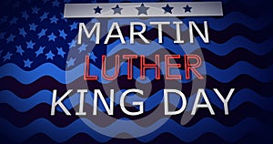 Martin Luther King Jr Day Memorial Day celebration poster background.