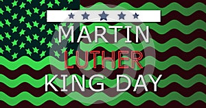 Martin Luther King Jr Day Memorial Day celebration poster background.