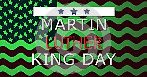 Martin Luther King Jr Day Memorial Day celebration poster background.