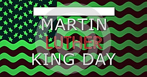 Martin Luther King Jr Day Memorial Day celebration poster background.