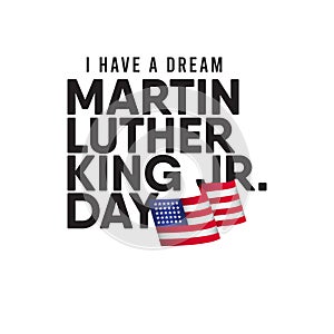 Martin Luther King JR. Day Vector Template Design Illustration photo