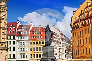 Martin Luther memorial near Frauenkirche Dresden