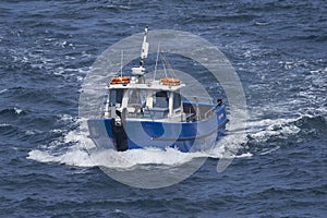 Boat to Skomer Island in Pembrokeshire, Wales