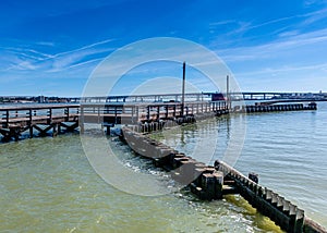 Martinez Marina boardwalk and bridge