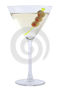 Martini Bianco with olives photo
