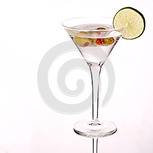 Martini, fresh Coctail isolated on white