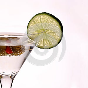 Martini, fresh Coctail isolated on white