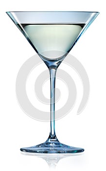 Martini glass isolated on white. With clipping path photo