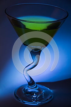 Martini with olive