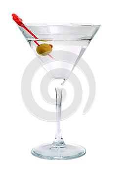 Martini with an olive.