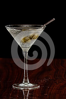 Martini with olives