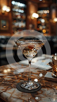 Martini shaken to perfection in a sophisticated London club