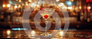 Martini shaken to perfection in a sophisticated London club