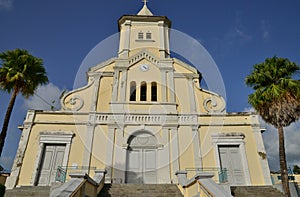 Martinique, picturesque city of Le Saint Esprit in West Indies