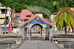 Martinique, picturesque city of Saint Pierre in West Indies