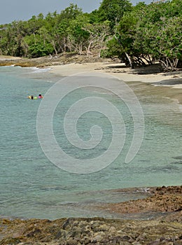 Martinique, picturesque city of Sainte Luce in West Indies