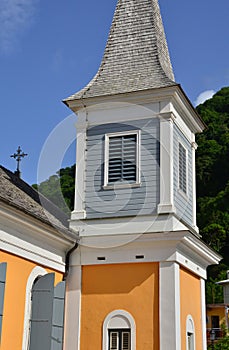 Martinique, picturesque village of Grand Riviere in West Indies