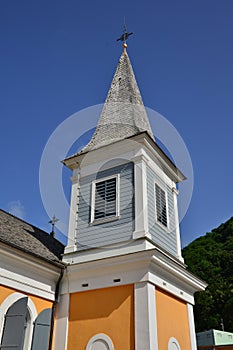 Martinique, picturesque village of Grand Riviere in West Indies