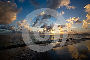 Martinique Sunset Along Diamant Beach