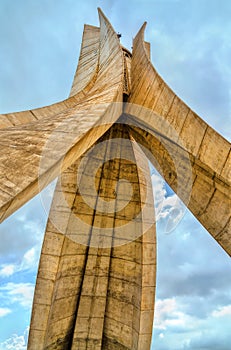 Martyrs Memorial for Heroes killed during the Algerian war of independence. Algiers