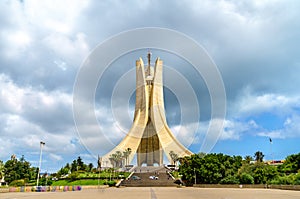 Martyrs Memorial for Heroes killed during the Algerian war of independence. Algiers