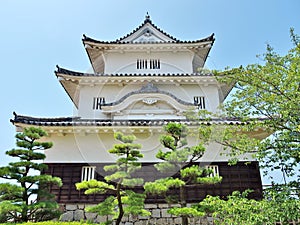 Marugame Castle in Marugame, Kagawa Prefecture, Japan.