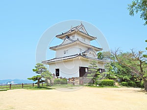 Marugame Castle in Marugame, Kagawa Prefecture, Japan.