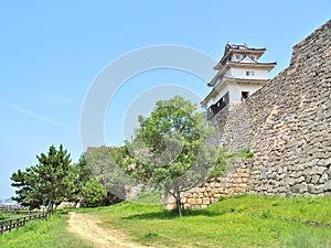 Marugame Castle in Marugame, Kagawa Prefecture, Japan.