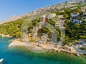 Marusici on the Makarska Riviera from above