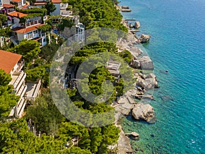 Marusici on the Makarska Riviera from above